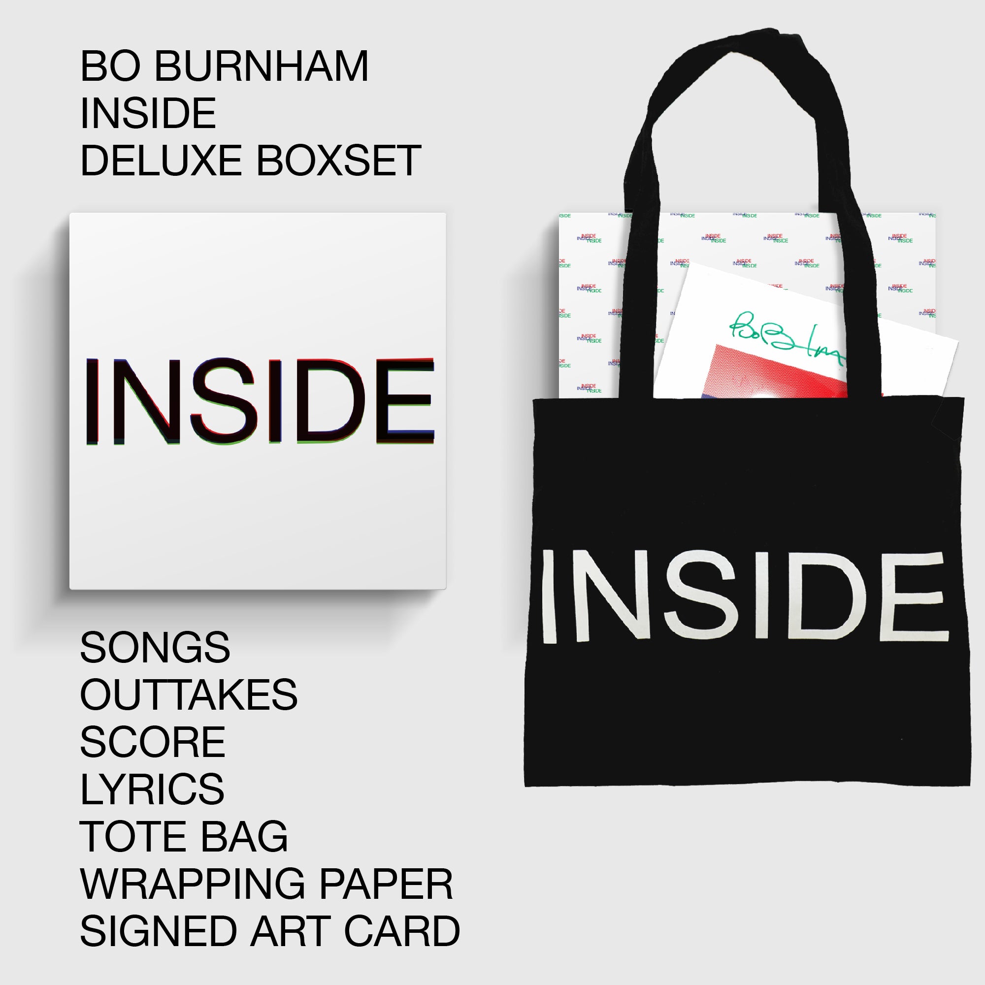 Bo Burnham Inside Deluxe Box Set shops WHITE VINYL SEALED